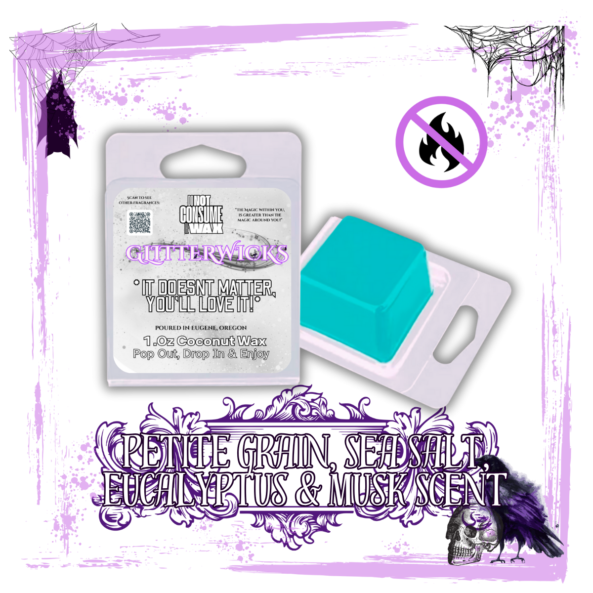 Icon : Petitgrain, Sea Salt, Eucalyptus & Musk Scented Wax Melt