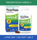 PreserVision AREDS 2 - 210 count Soft Gels - Eye Vitamin & Mineral Supplement - EXP 08/2027